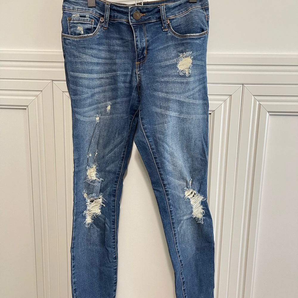 STS Blue - Skinny Piper Distressed Crop Jeans - size 29